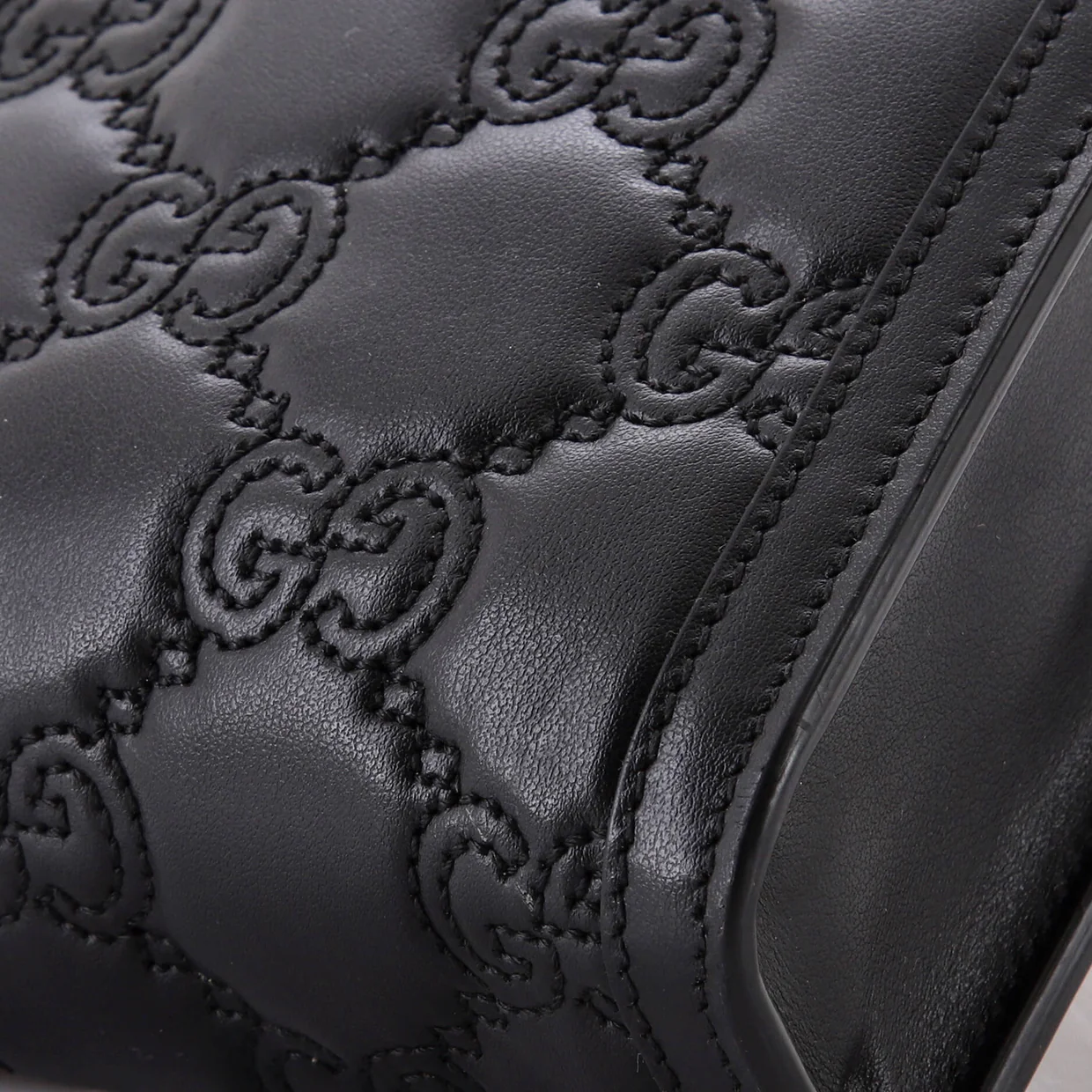 Top Handle Crossbody Bag GG Matelasse Leather Mini - Deep Luxury