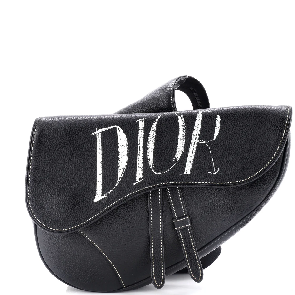 Alex Foxton Logo Saddle Crossbody Bag Printed Leather - Deep Luxury