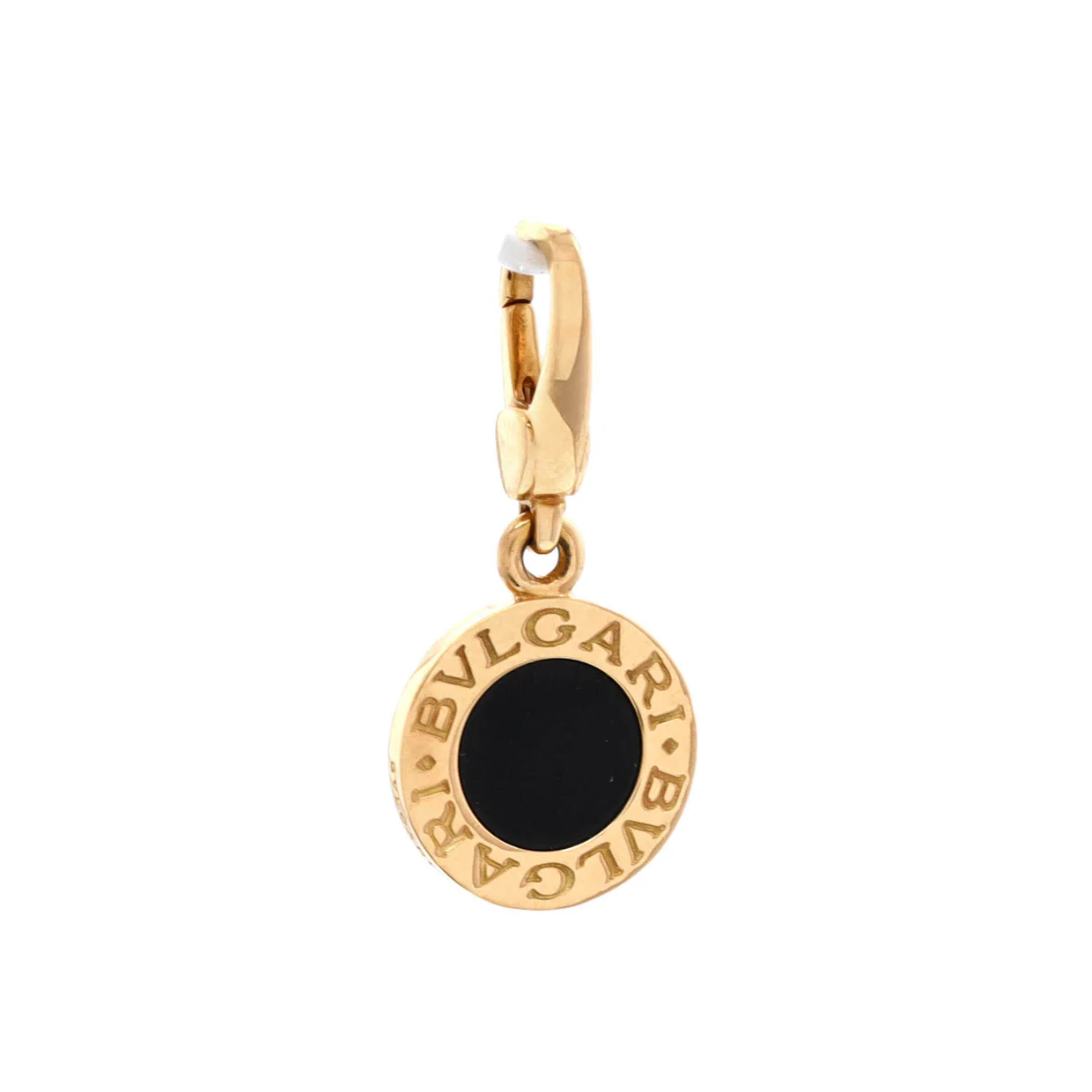 Bvlgari Bvlgari Pendant Charm Pendant u0026 Charms 18K Yellow Gold with Onyx - Deep Luxury