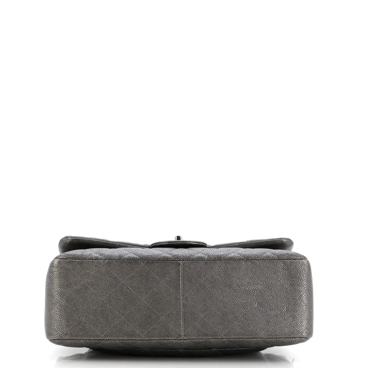 Classic Double Flap Bag Quilted Metallic Caviar Jumbo - Deep Luxury