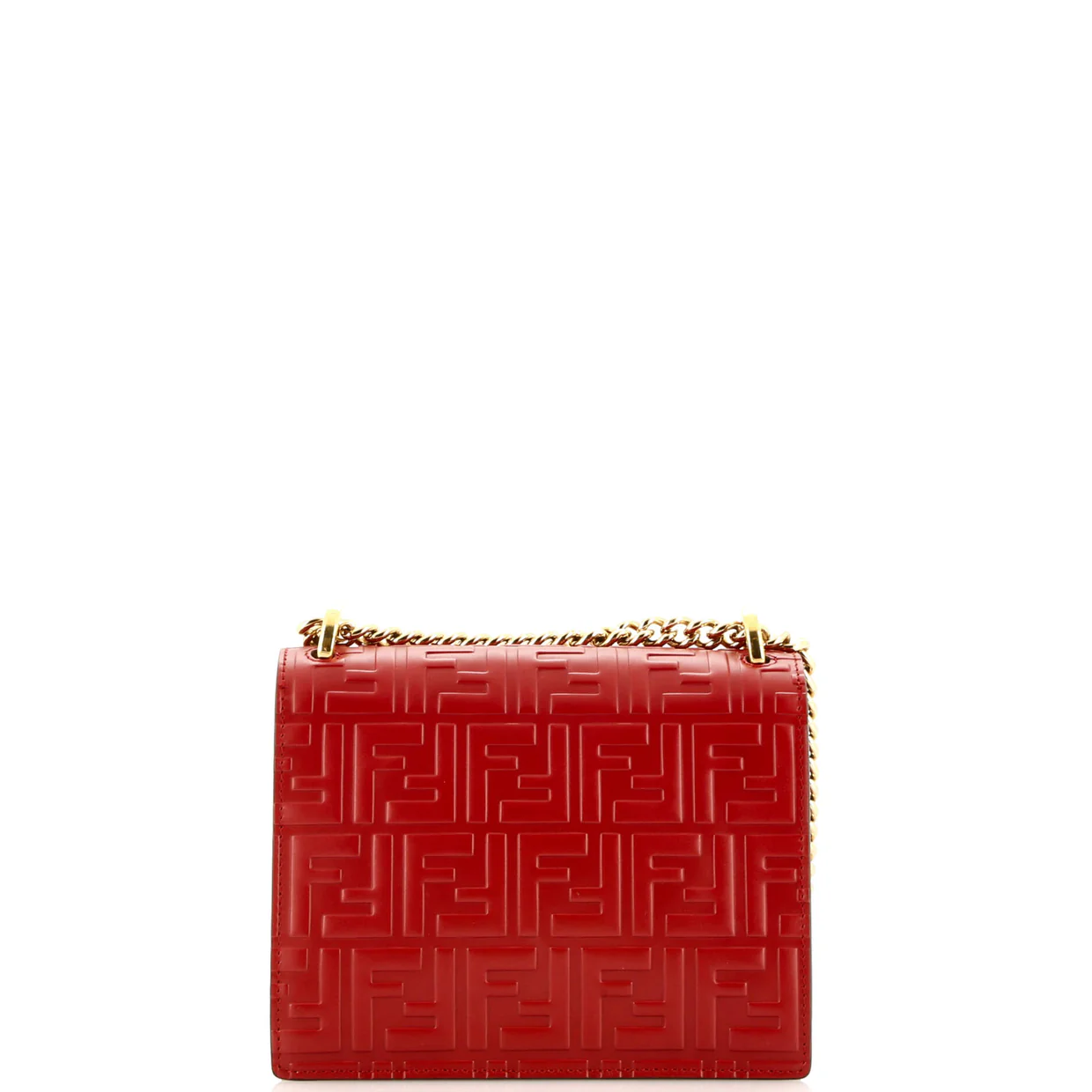 Kan U Shoulder Bag Zucca Embossed Leather Small - Deep Luxury