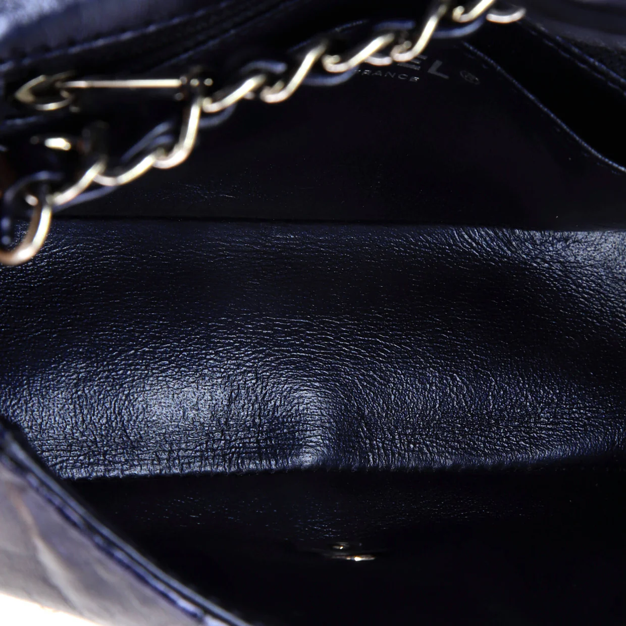 Airlines Classic Single Flap Bag Grommet Studded Calfskin Mini - Deep Luxury