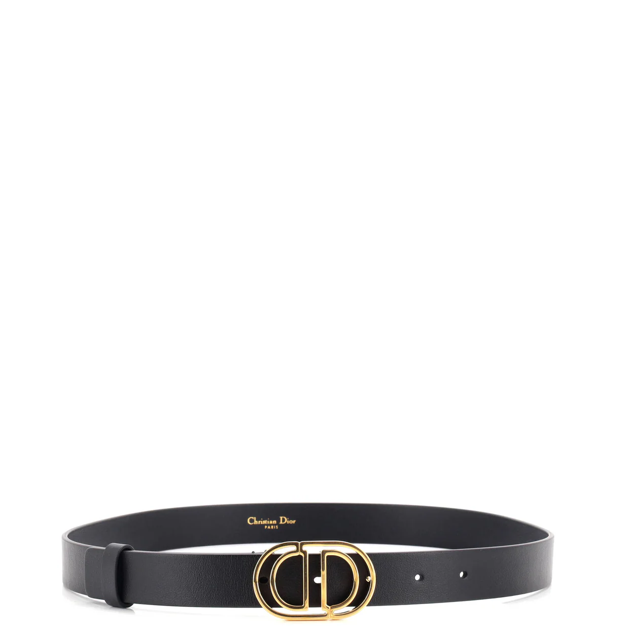 30 Montaigne Cut-Out Belt Leather Thin - Deep Luxury