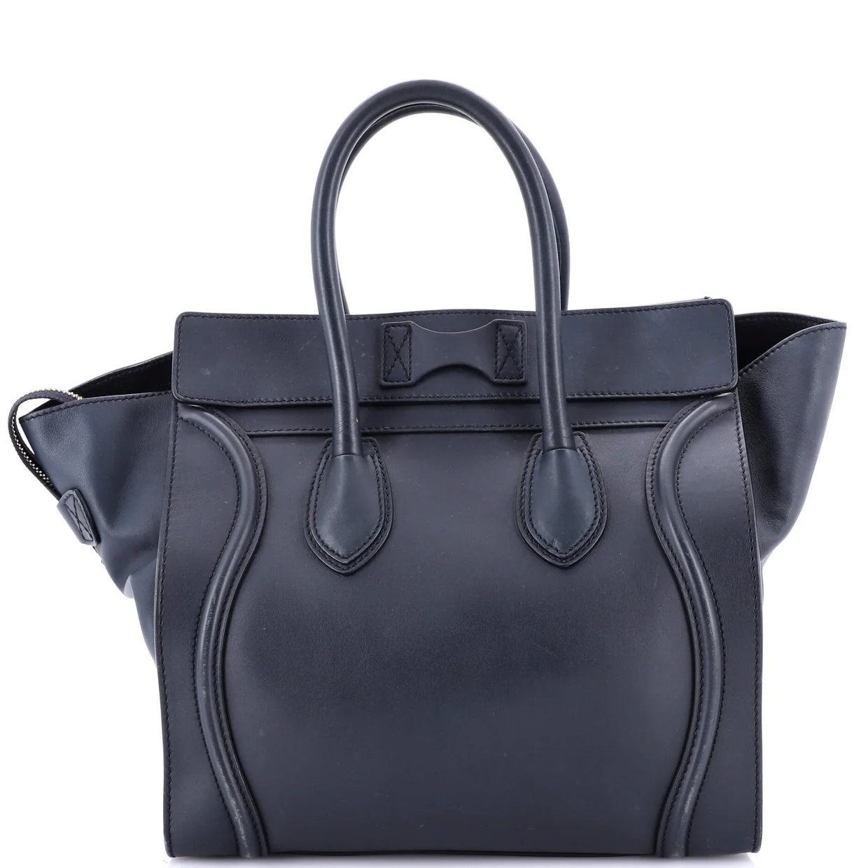 Luggage Bag Smooth Leather Mini - Deep Luxury