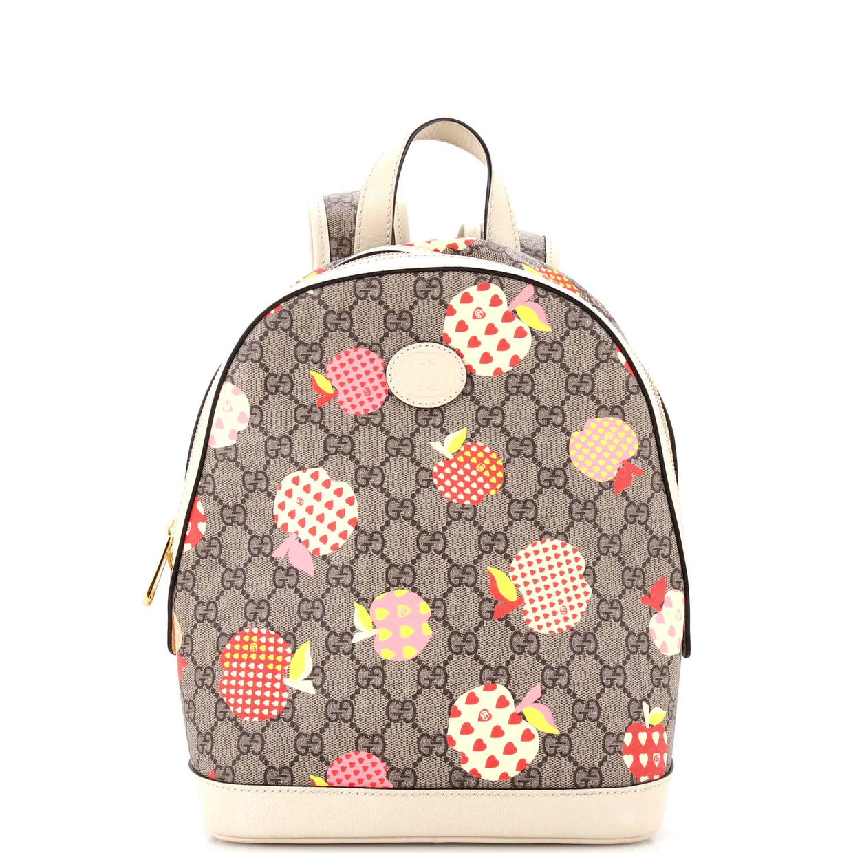 Interlocking G Patch Backpack Printed Mini GG Coated Canvas Small - Deep Luxury