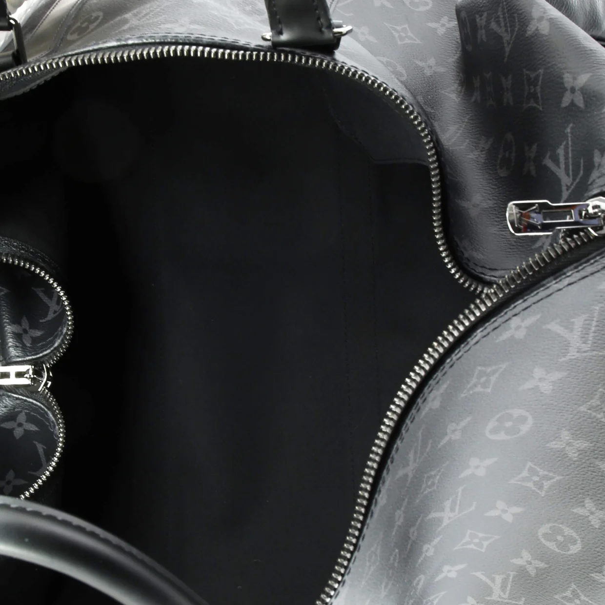 Keepall Bandouliere Bag Monogram Eclipse Canvas 55 - Deep Luxury