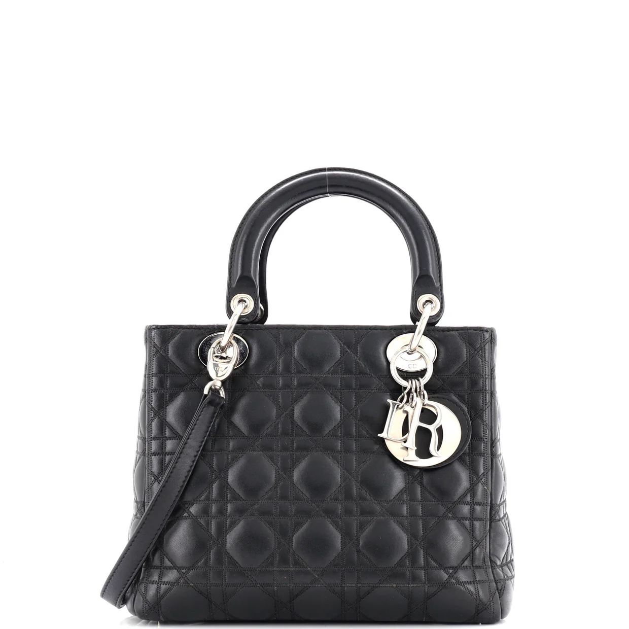 Lady Dior Bag Cannage Quilt Lambskin Medium - Deep Luxury