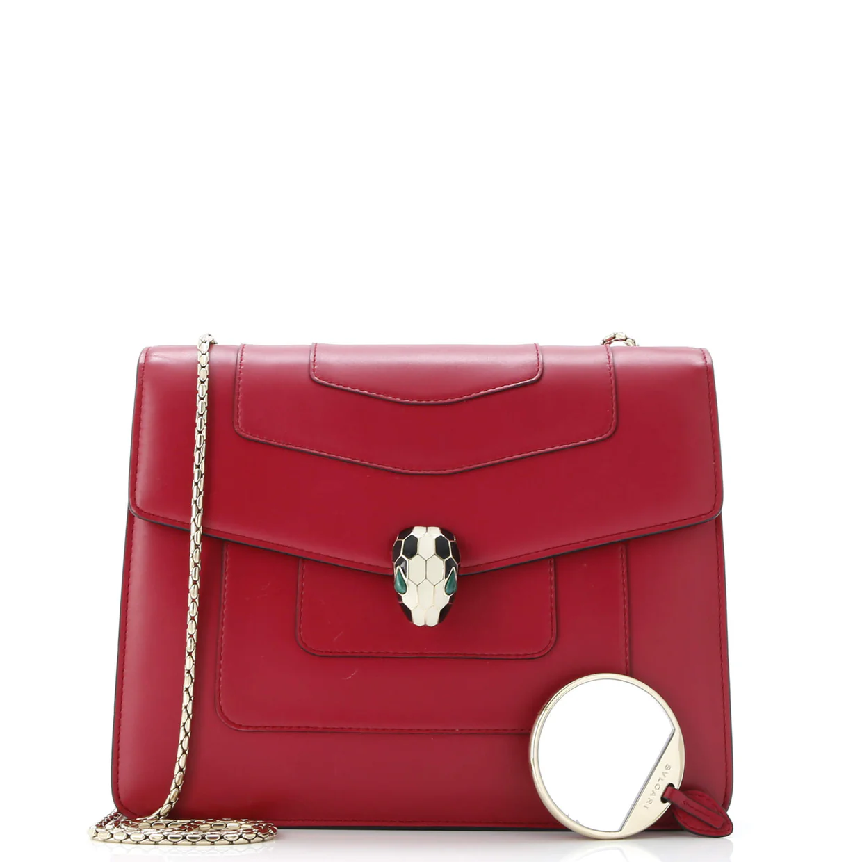 Serpenti Forever Square Shoulder Bag Leather Medium - Deep Luxury