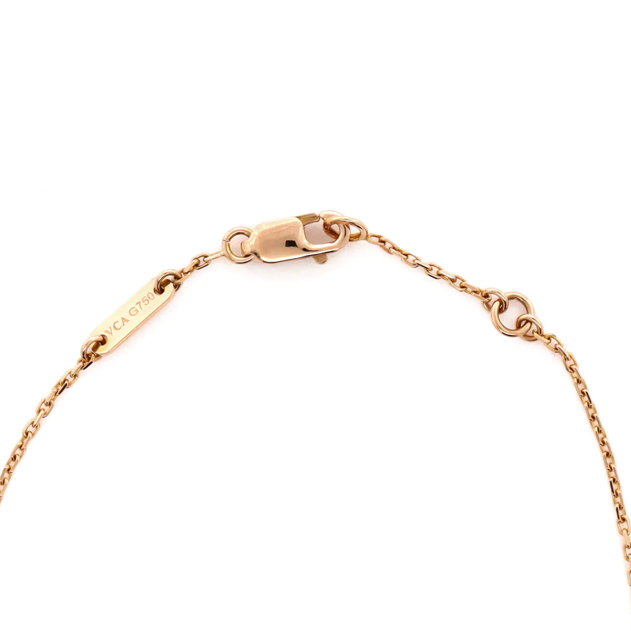 Sweet Alhambra Heart Bracelet 18K Rose Gold with Carnelian - Deep Luxury