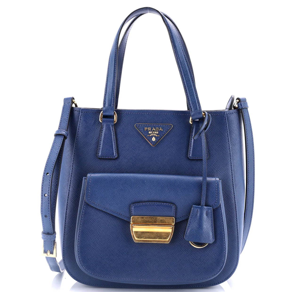 Metropolis Tote Saffiano Leather Small - Deep Luxury