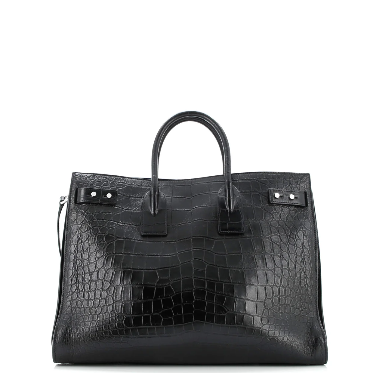 Sac de Jour Souple Bag Crocodile Embossed Leather Medium - Deep Luxury