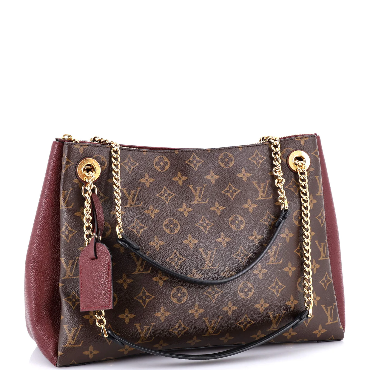 Surene Handbag Monogram Canvas with Leather MM - Deep Luxury
