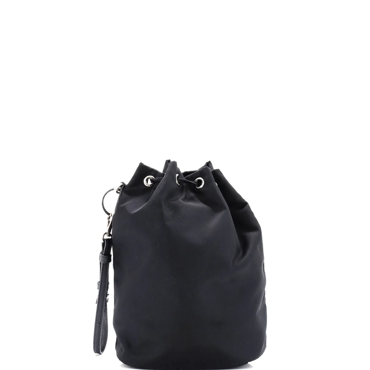 Drawstring Wristlet Bucket Bag Tessuto Small - Deep Luxury