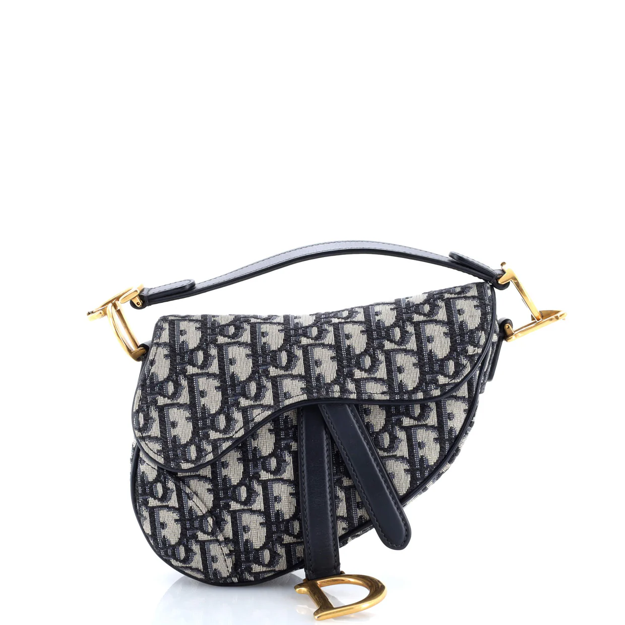 Saddle Handbag Oblique Canvas Mini - Deep Luxury