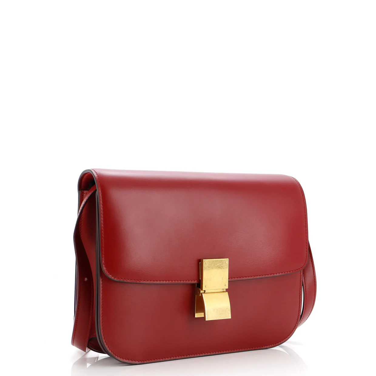 Classic Box Bag Smooth Leather Medium - Deep Luxury