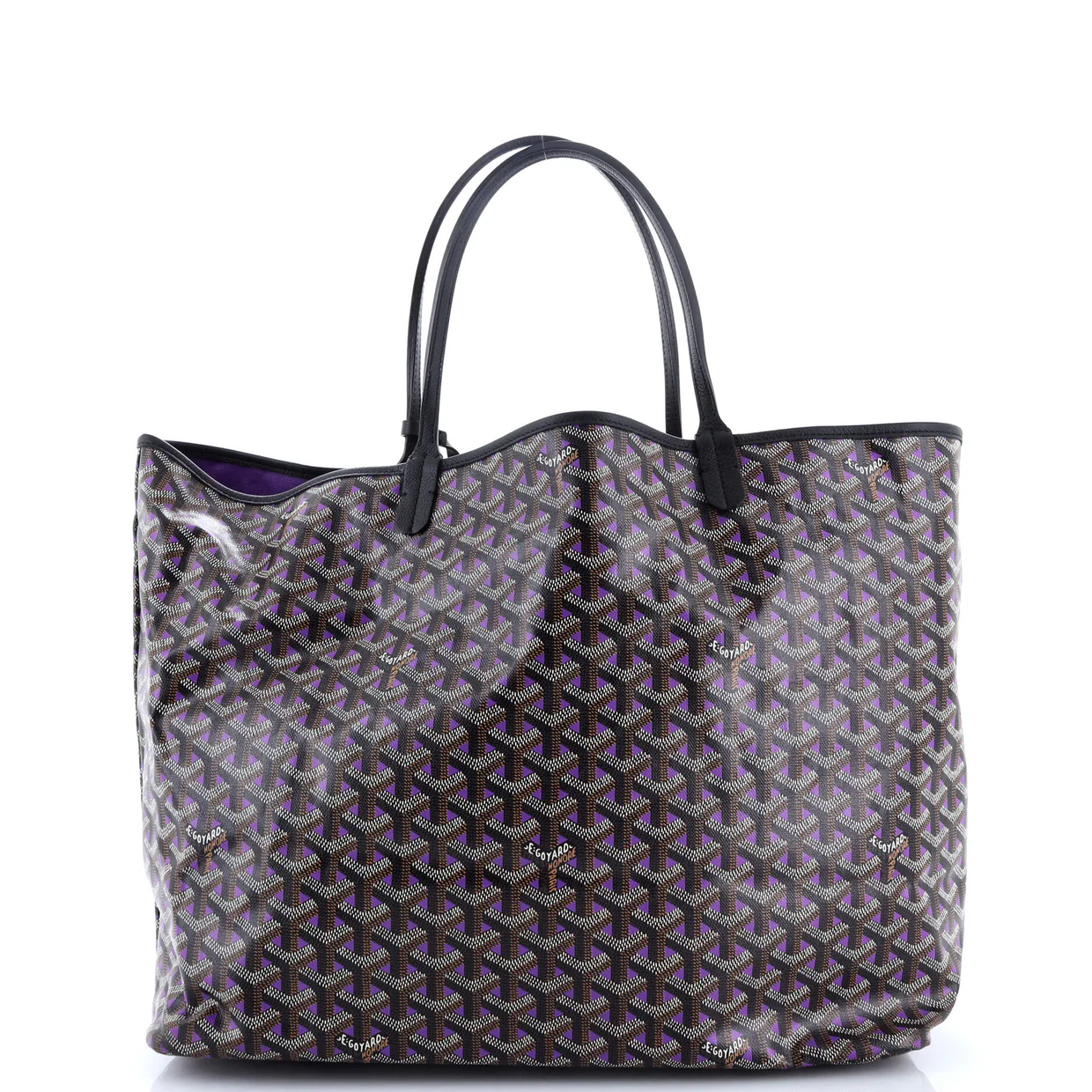 Saint Louis Tote Claire Voie Coated Canvas GM - Deep Luxury