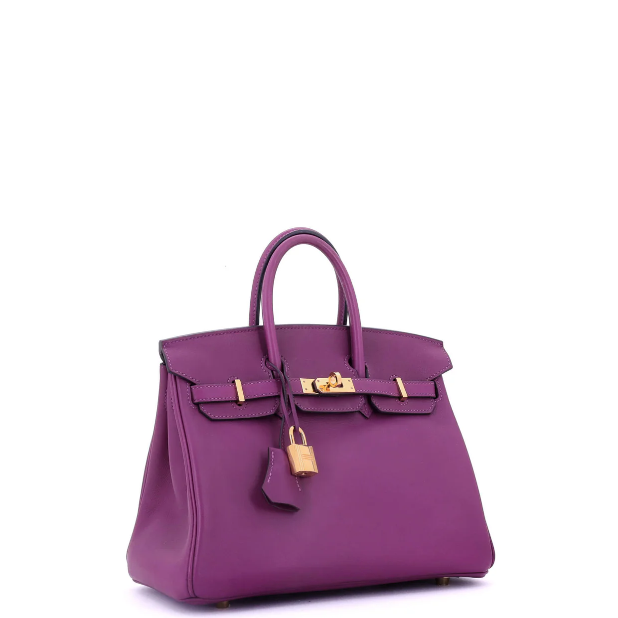 Birkin Handbag Anemone Swift with Gold Hardware 25 - Deep Luxury