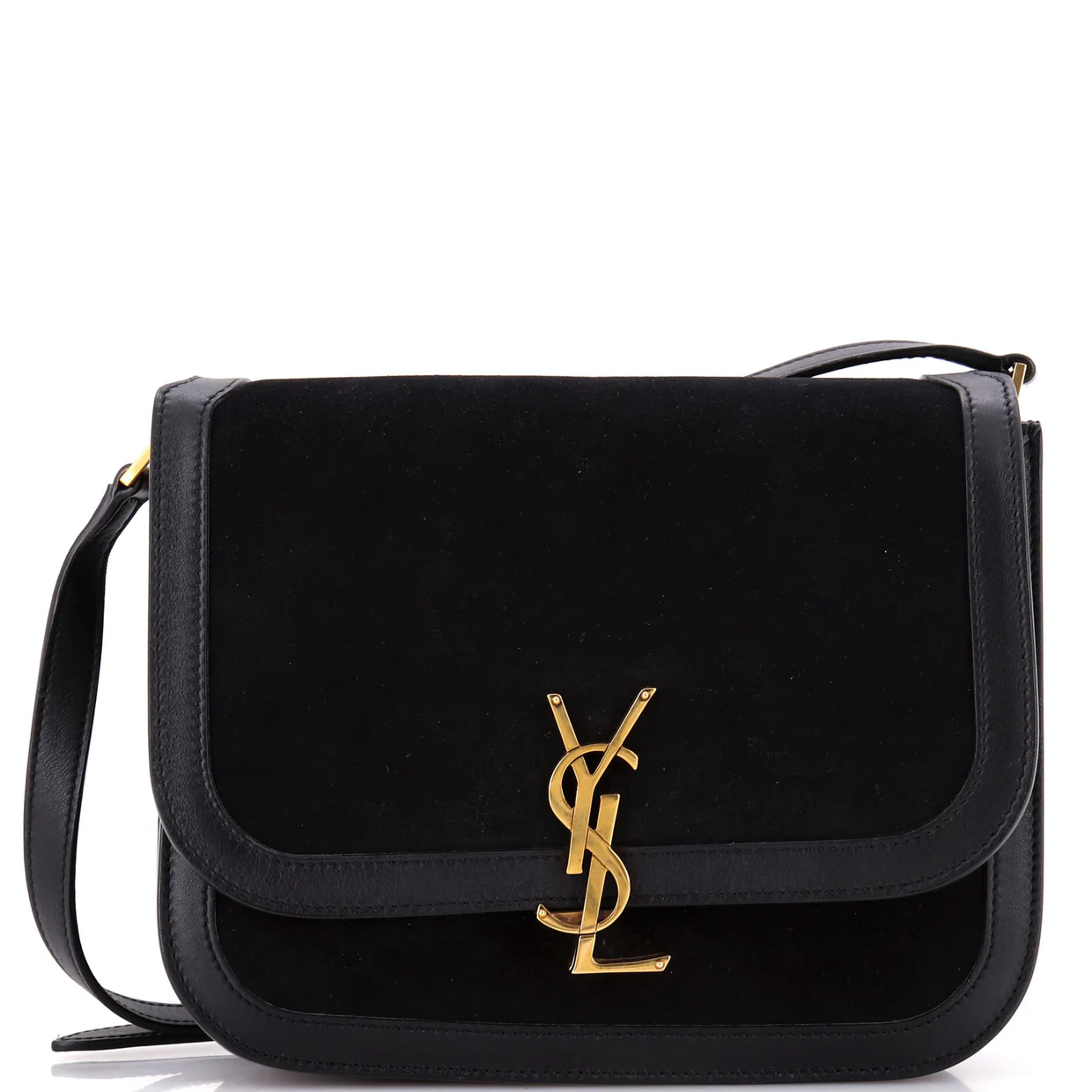 Solferino Bag Suede Medium - Deep Luxury