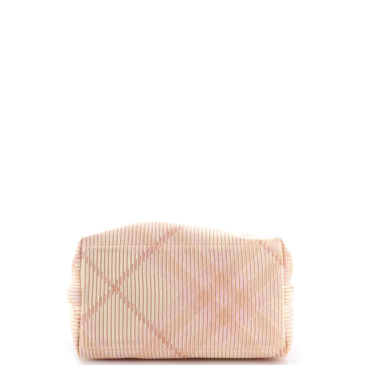 Peg Handle Bag Knit Check Fabric Medium - Deep Luxury