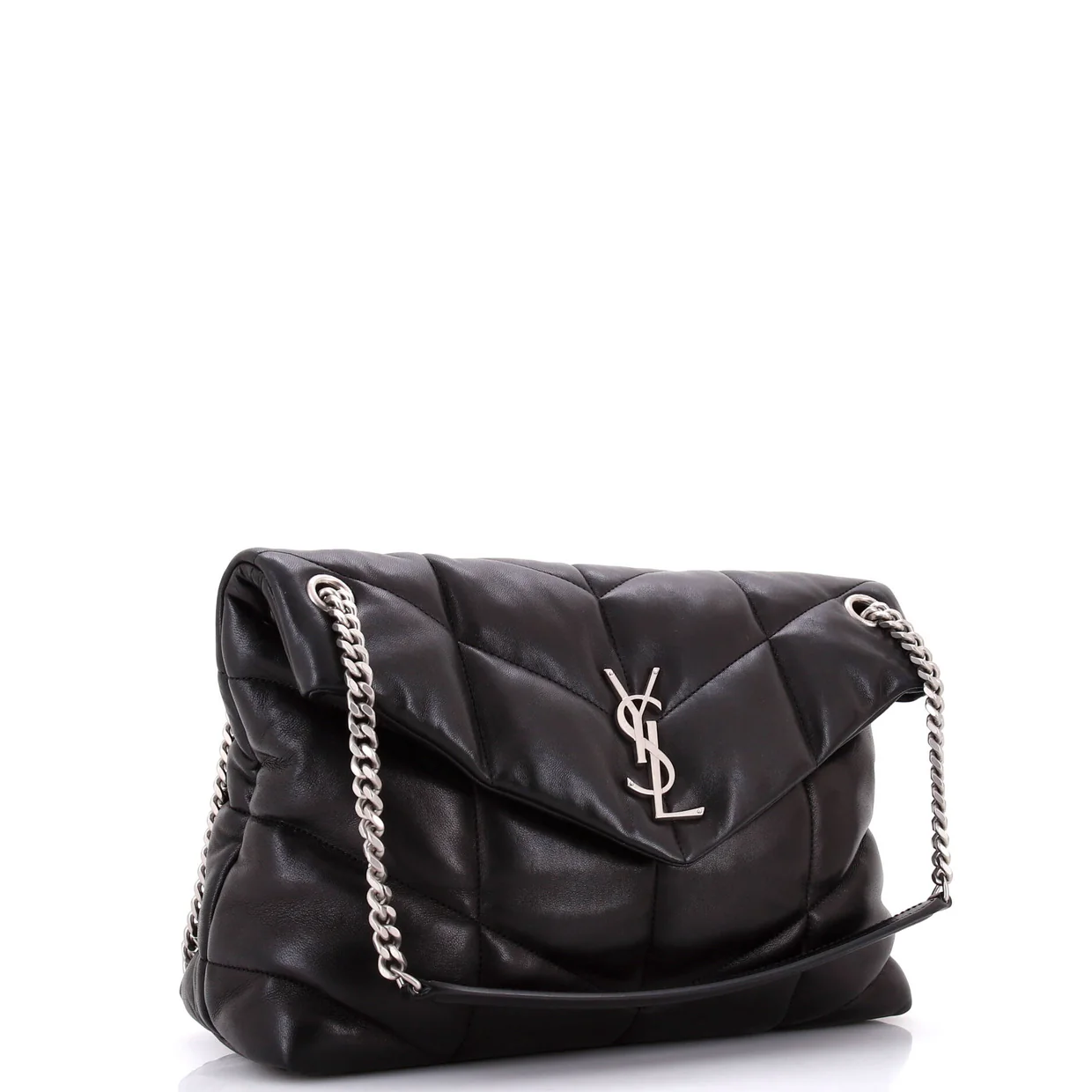 Loulou Puffer Shoulder Bag Quilted Leather Medium - Deep Luxury