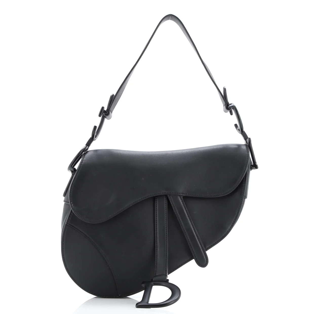 Ultra Matte Saddle Handbag Leather Medium - Deep Luxury