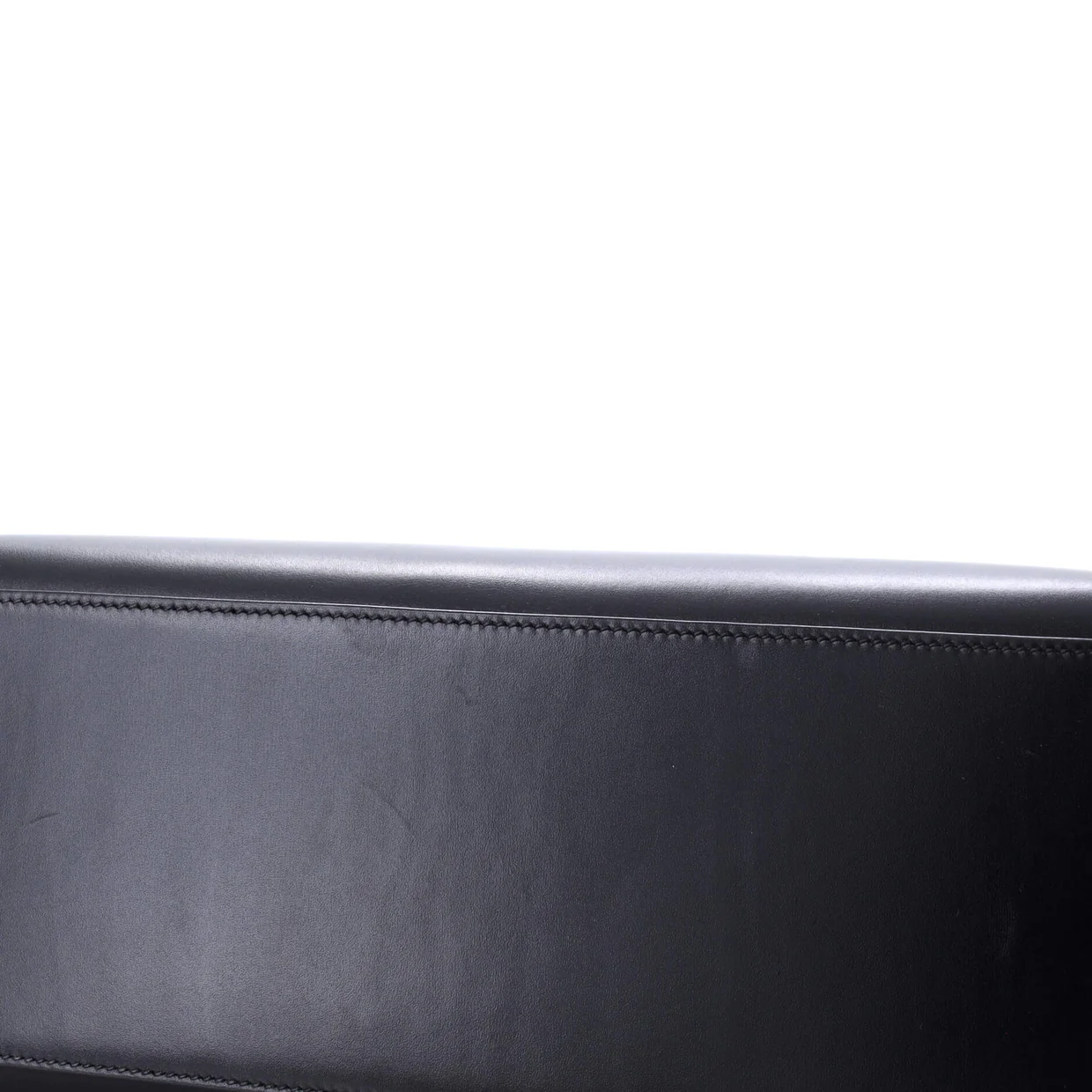 Kelly Handbag Noir Box Calf with Palladium Hardware 32 - Deep Luxury