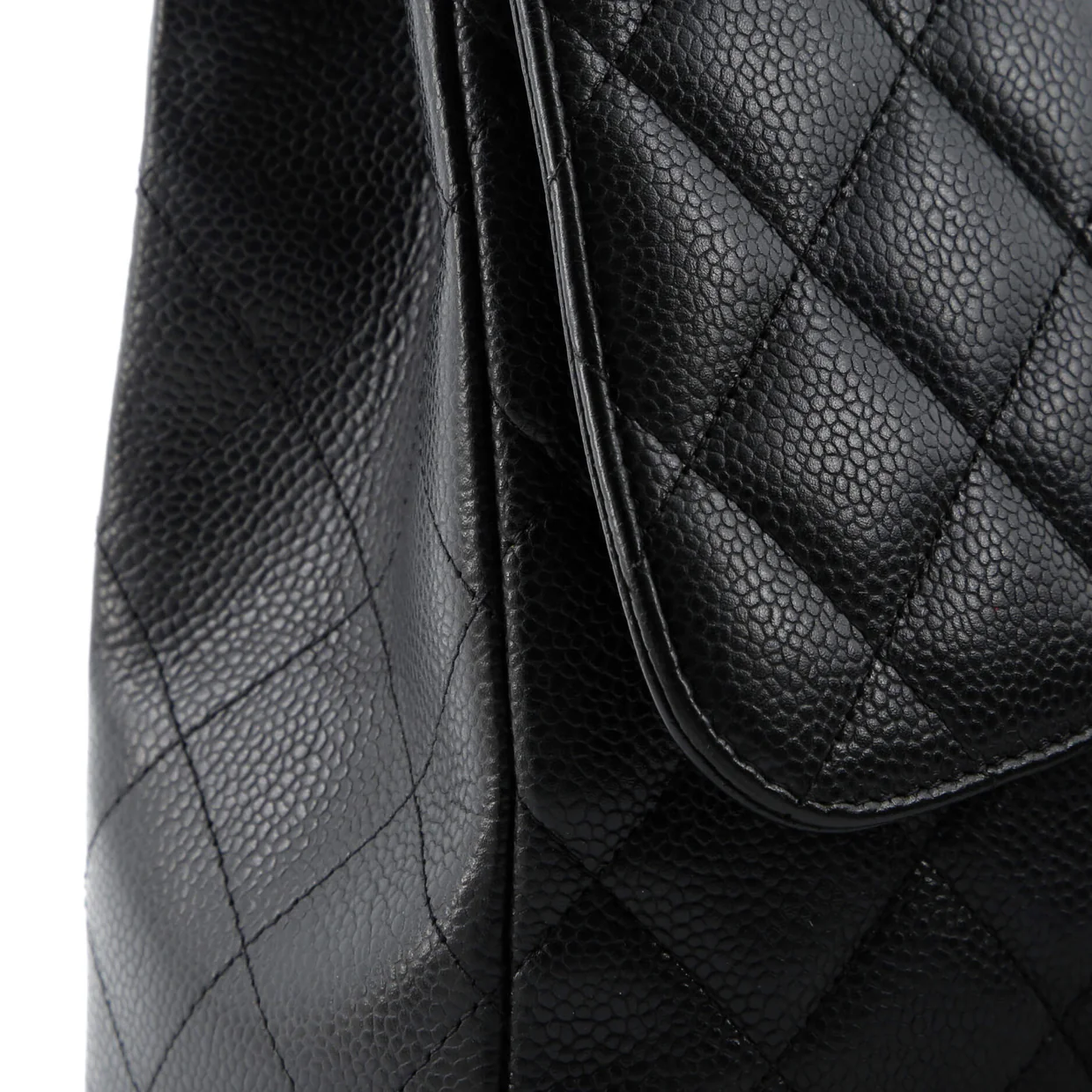 Classic Single Flap Bag Quilted Caviar Jumbo - Deep Luxury