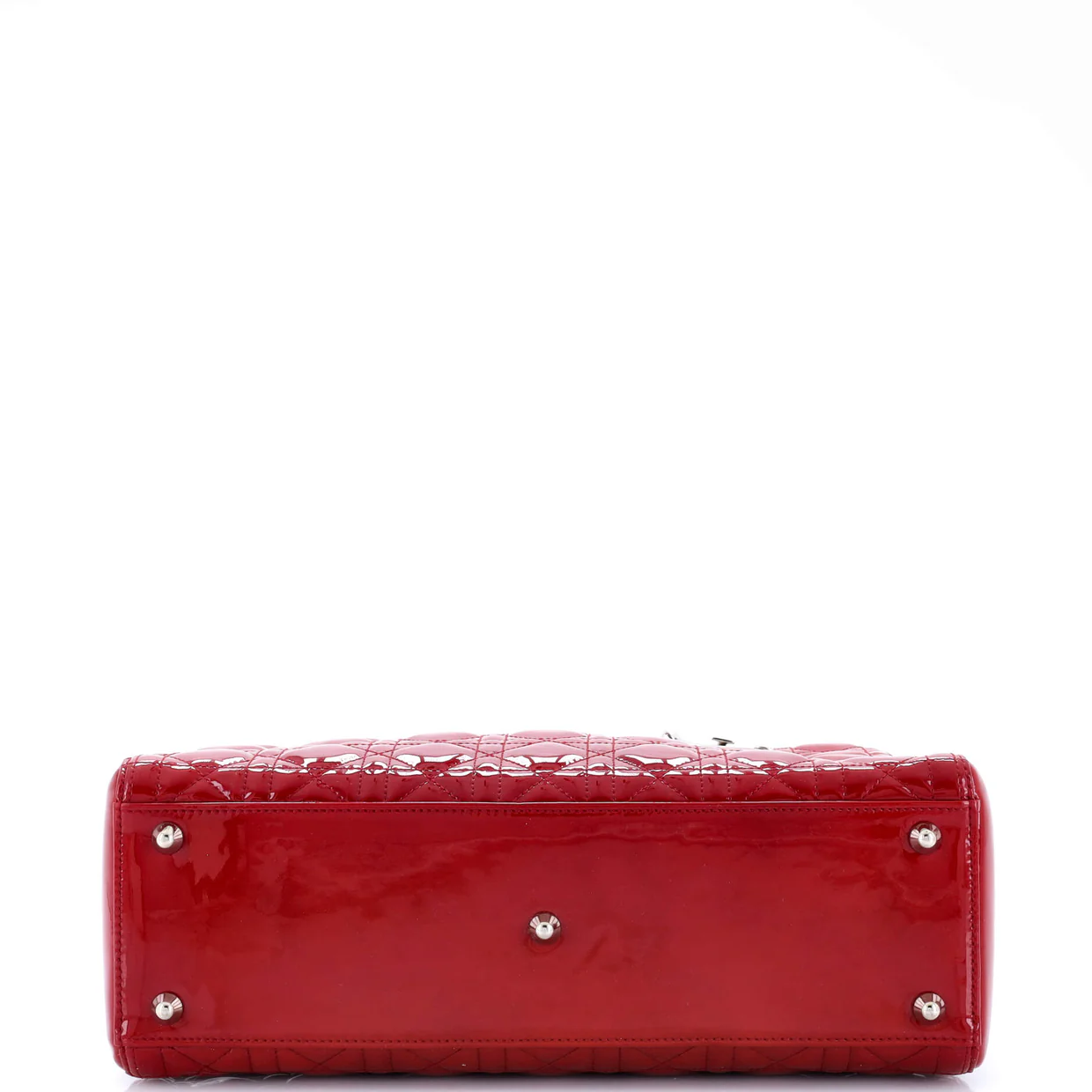 Lady Dior Bag Cannage Quilt Patent Large - Deep Luxury