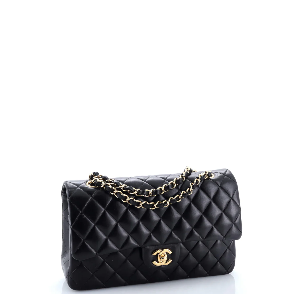 Classic Double Flap Bag Quilted Lambskin Medium - Deep Luxury