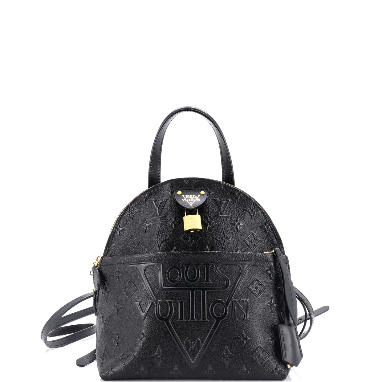 Moon Backpack Embossed Monogram Midnight Canvas - Deep Luxury