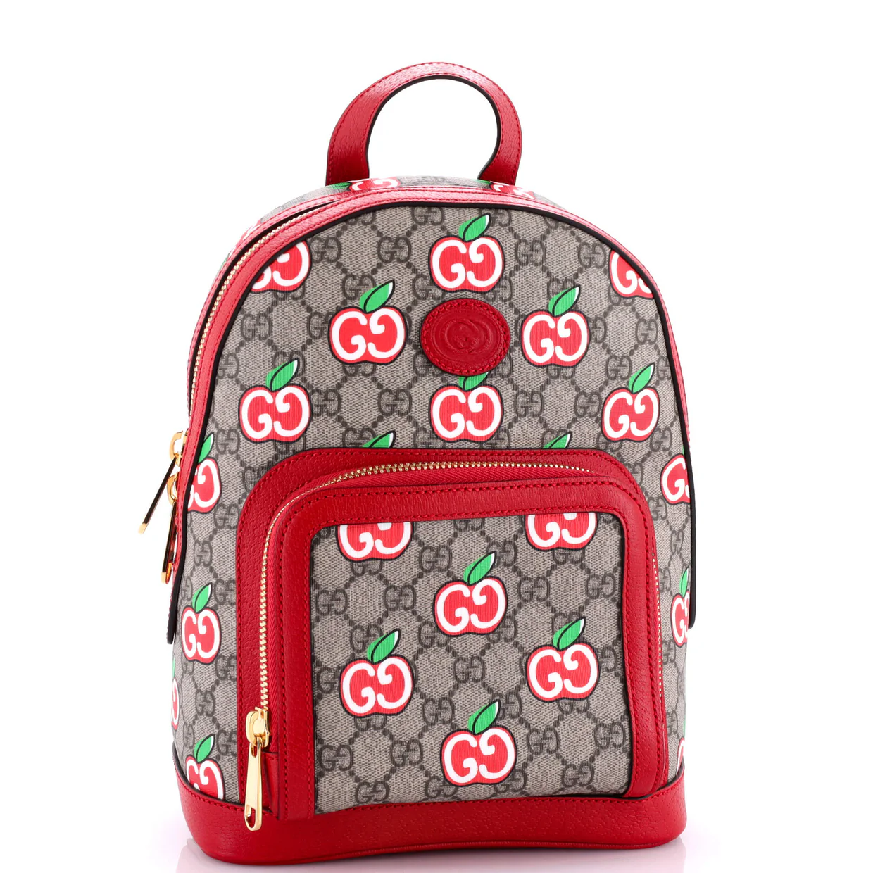 Zip Pocket Backpack Printed GG Coated Canvas Small - Deep Luxury
