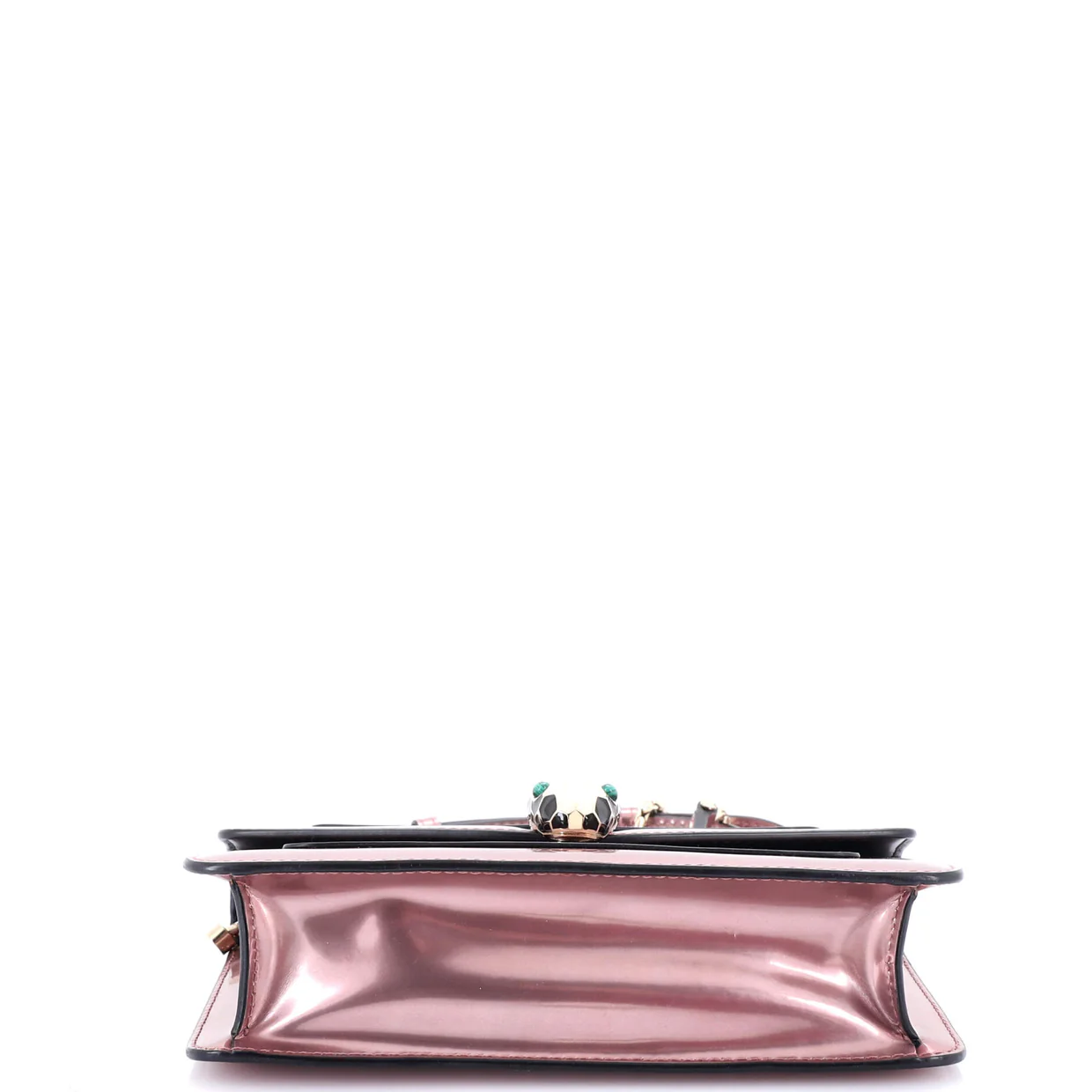 Serpenti Forever Shoulder Bag Metallic Leather Small - Deep Luxury