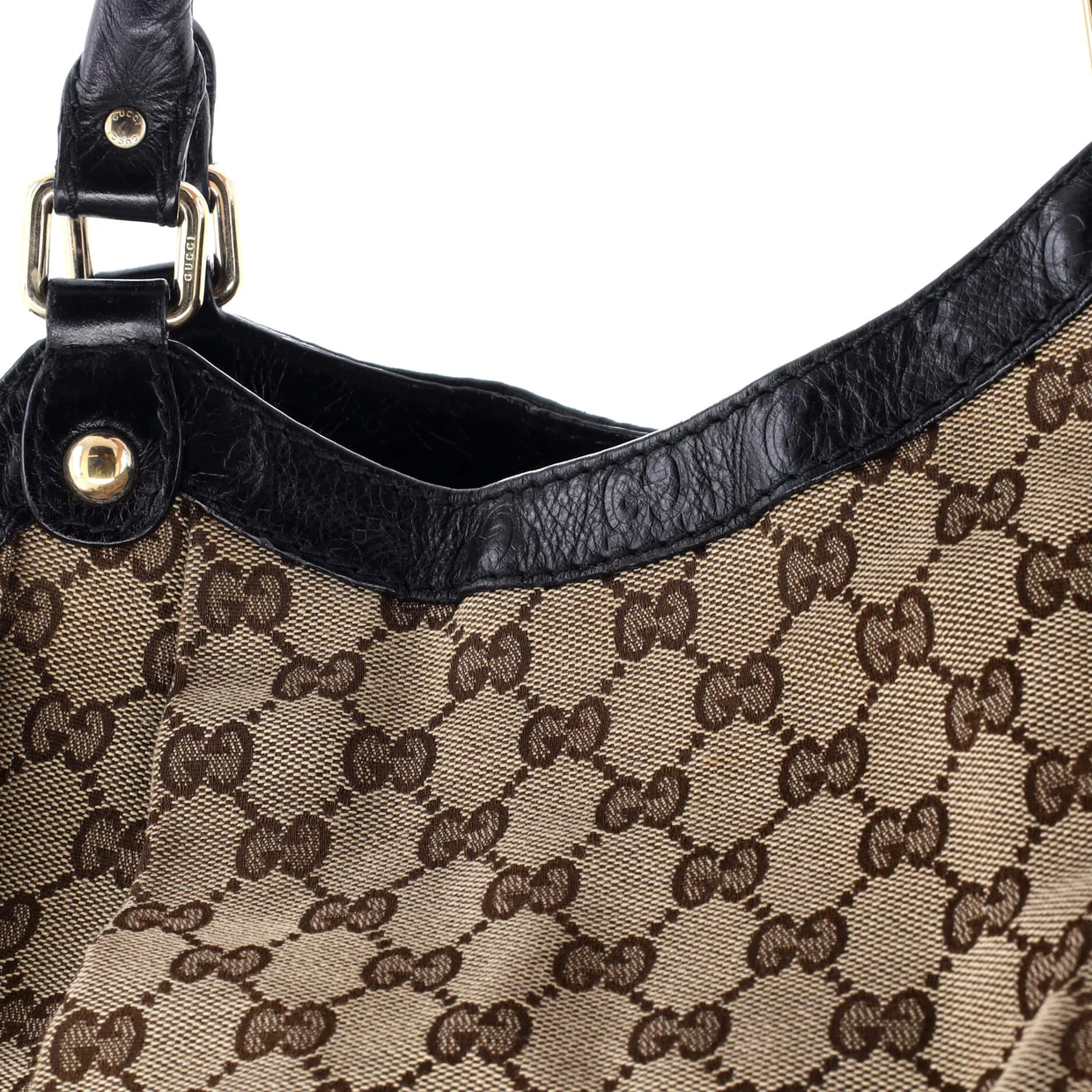 Sukey Tote GG Canvas with Leather Large - Deep Luxury