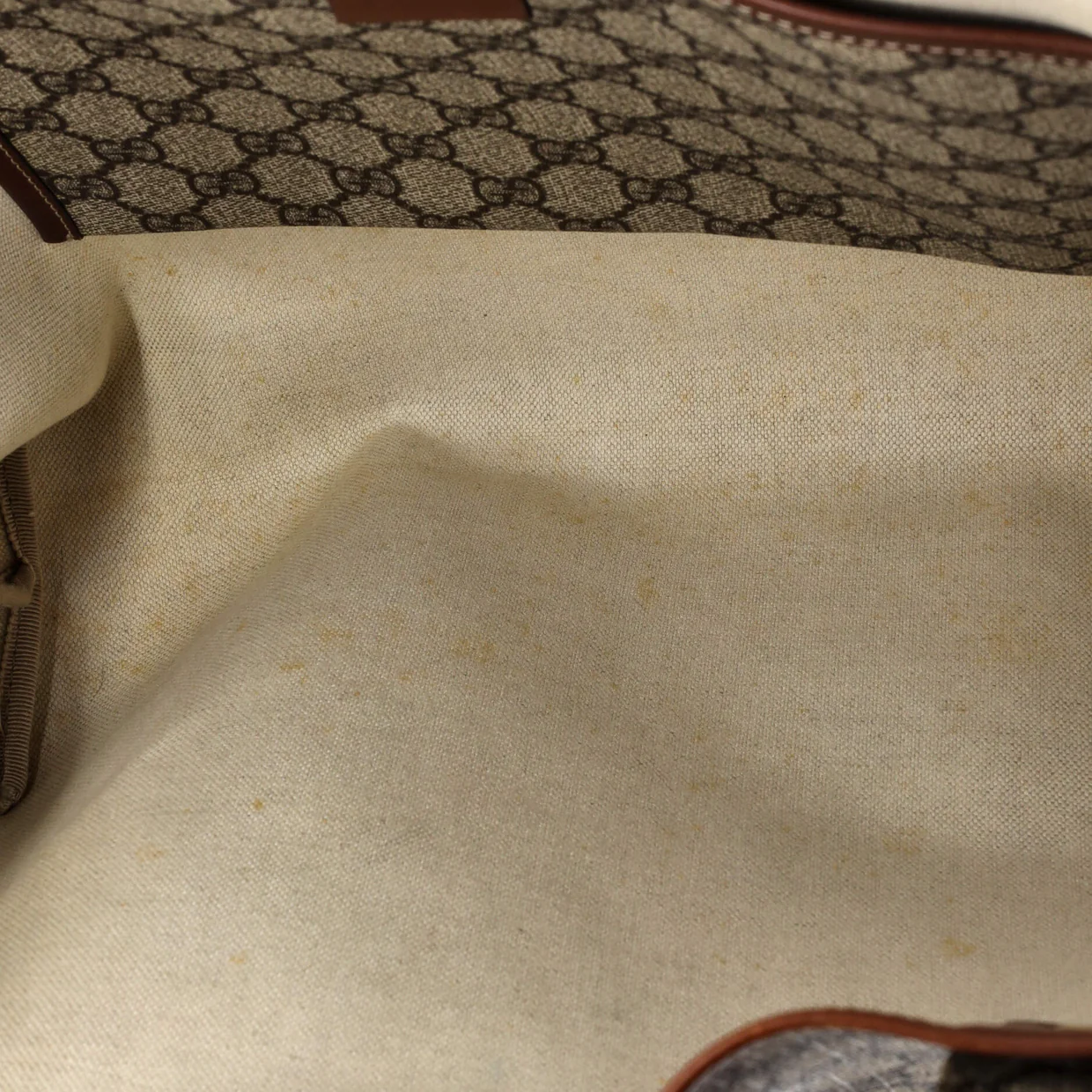 Web Loop Tote GG Coated Canvas Medium - Deep Luxury