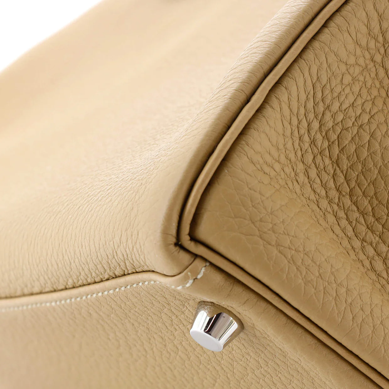 Kelly Handbag Light Clemence with Palladium Hardware 28 - Deep Luxury
