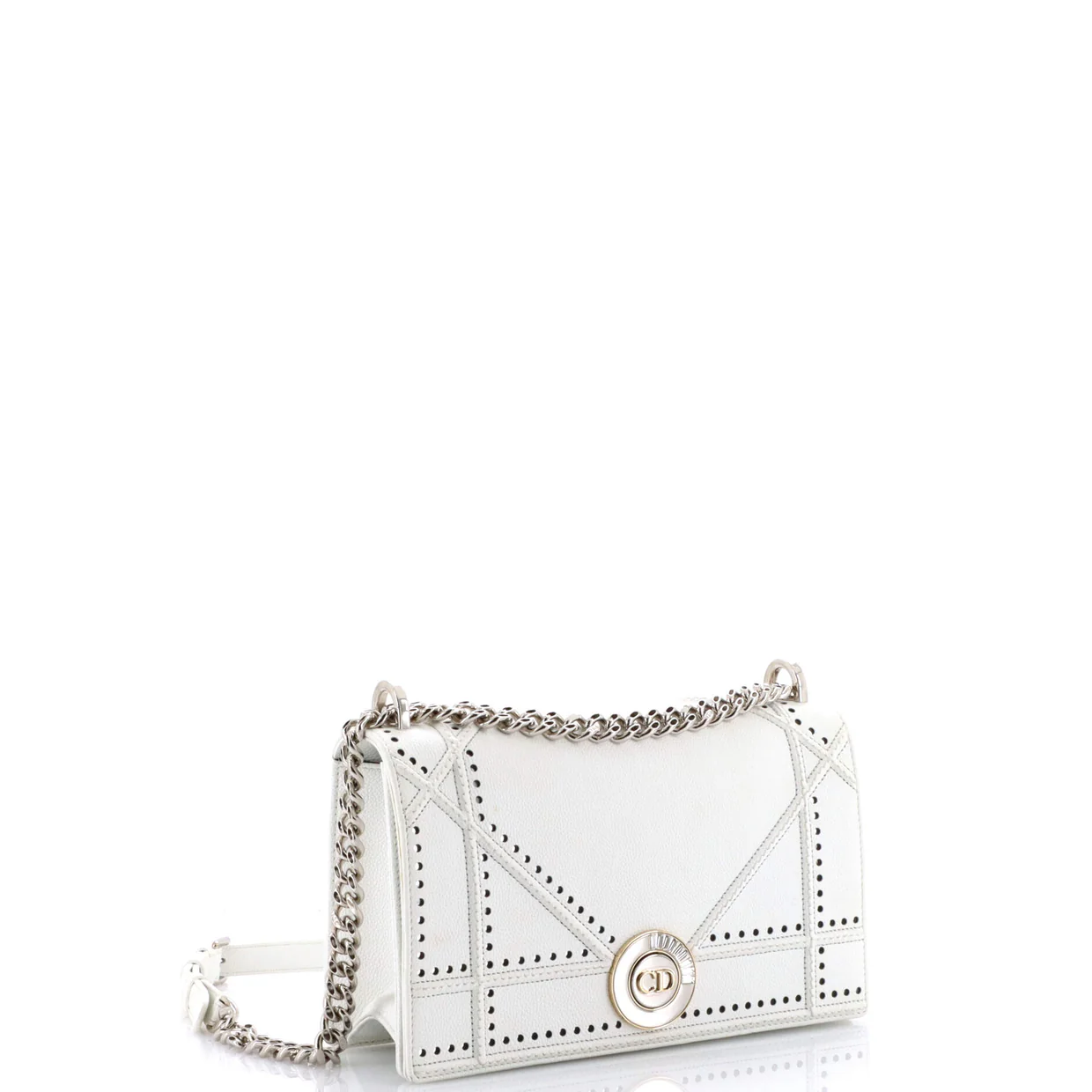 Diorama Flap Bag Perforated Calfskin Medium - Deep Luxury