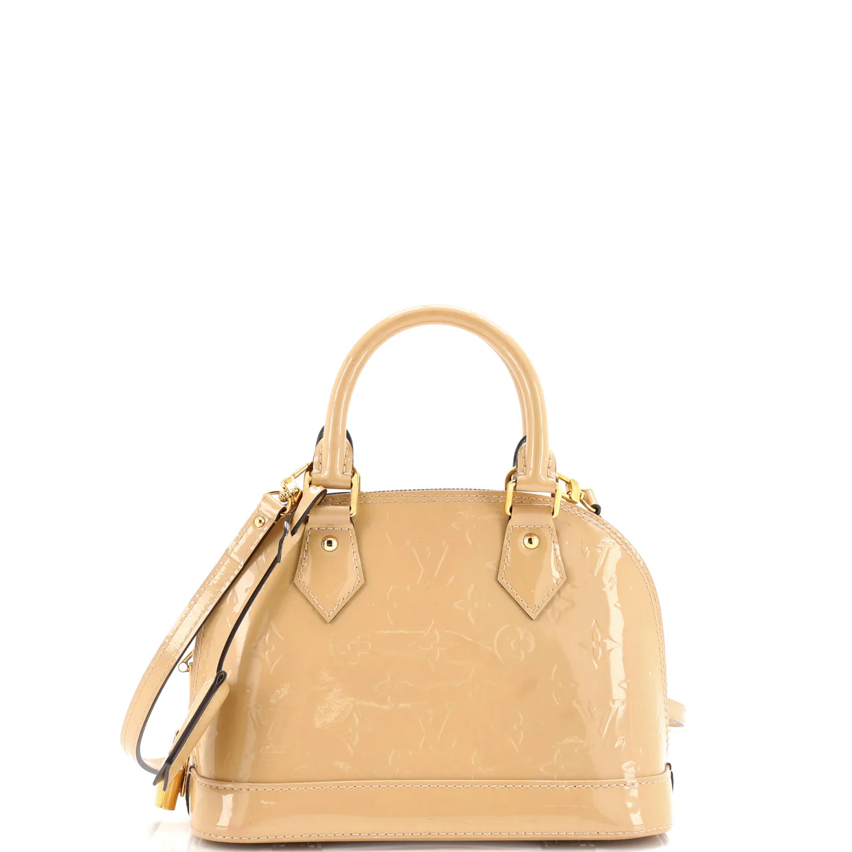 Alma Handbag Monogram Vernis BB - Deep Luxury