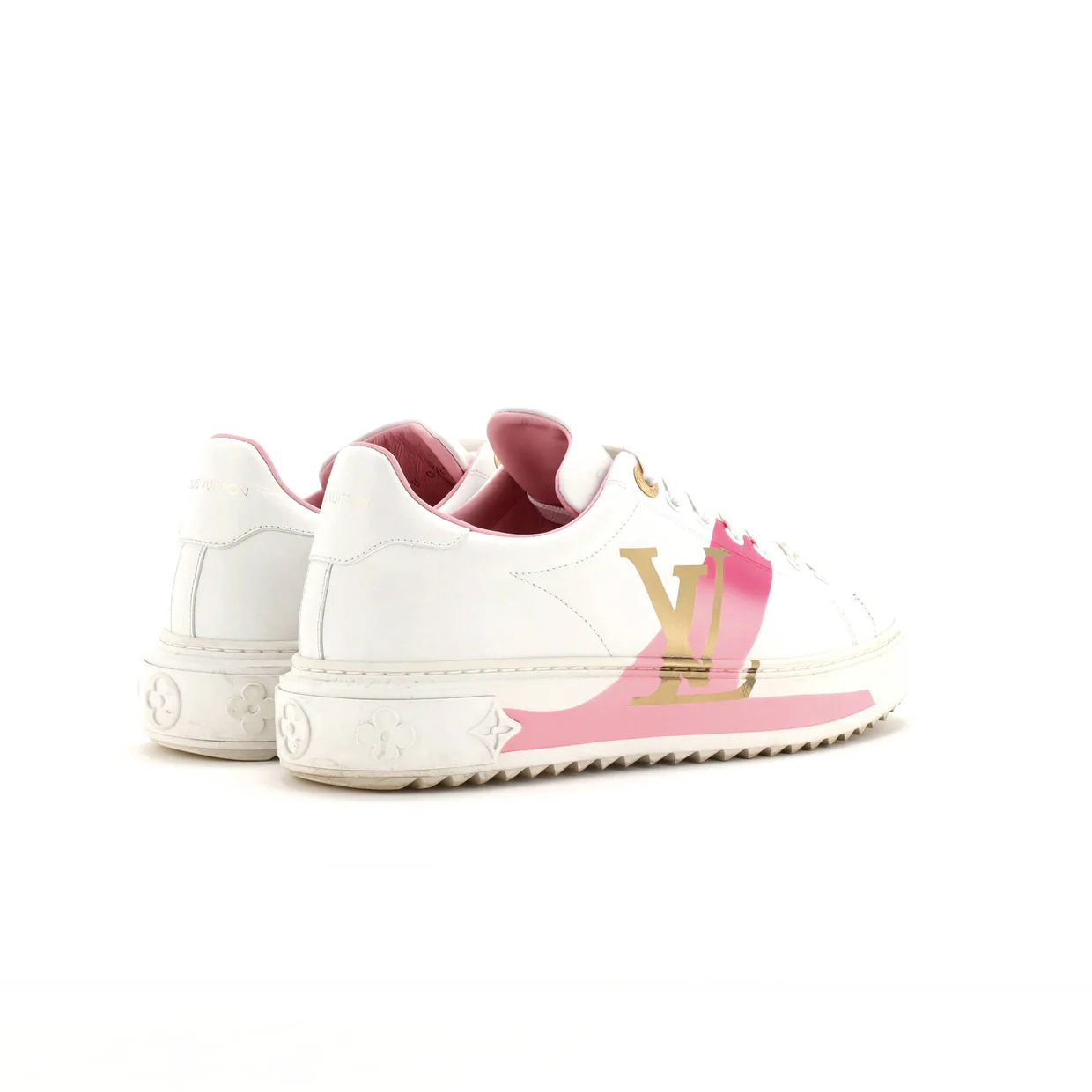 Women's Time Out Sneakers Wild at Heart Monogram Print Leather - Deep Luxury