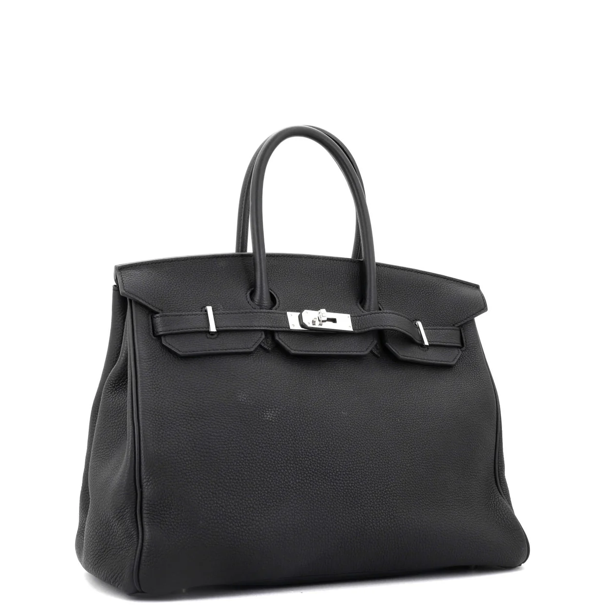 Birkin Handbag Noir Togo with Palladium Hardware 35 - Deep Luxury