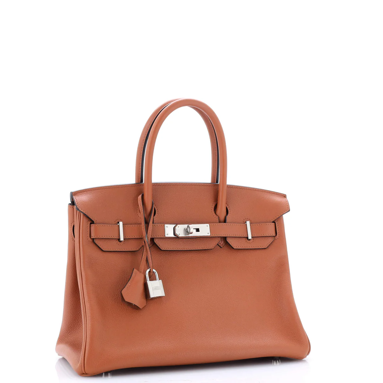 Birkin Handbag Cuivre Novillo with Palladium Hardware 30 - Deep Luxury