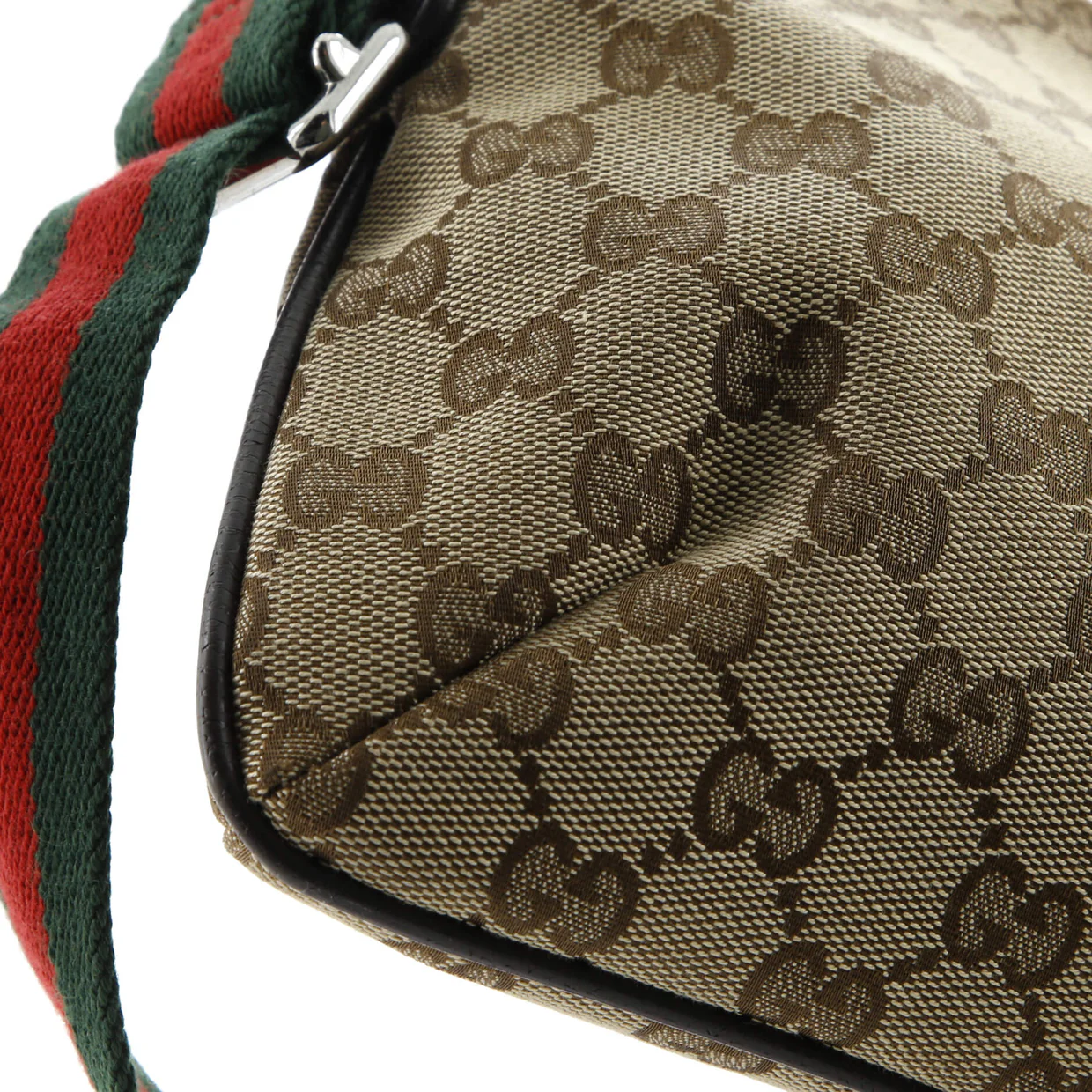 Web Strap Messenger Bag GG Canvas Small - Deep Luxury