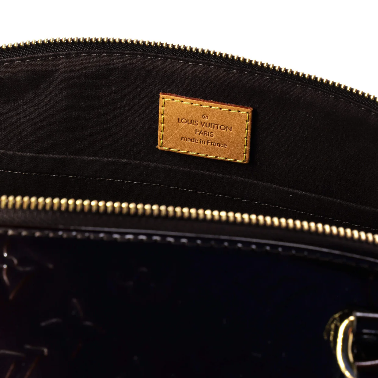 Sherwood Handbag Monogram Vernis PM - Deep Luxury