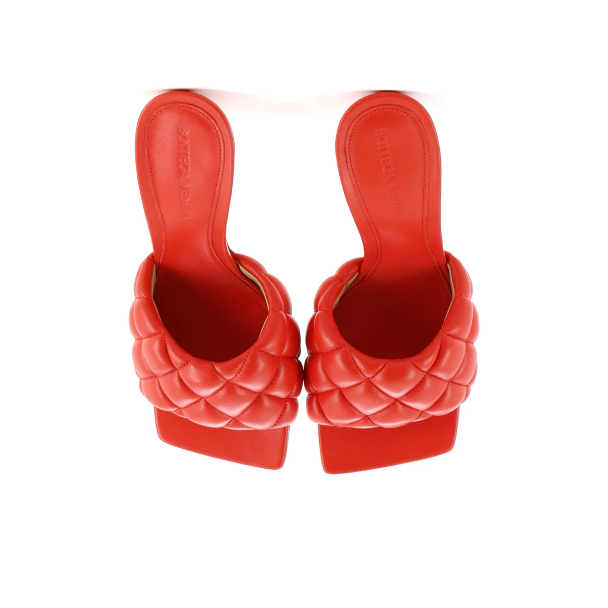 Women's The Padded Heeled Sandals Quilted Leather - Deep Luxury