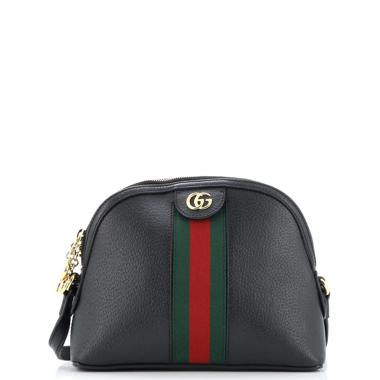 Ophidia Dome Shoulder Bag Leather Small - Deep Luxury