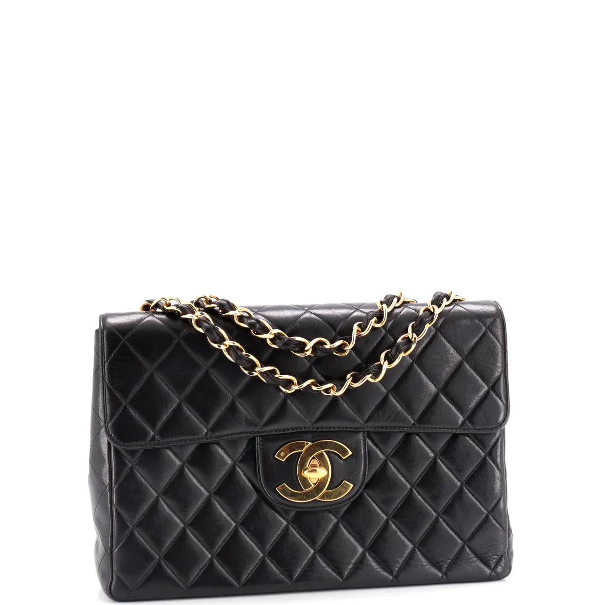 Vintage Classic Single Flap Bag Quilted Lambskin Jumbo - Deep Luxury