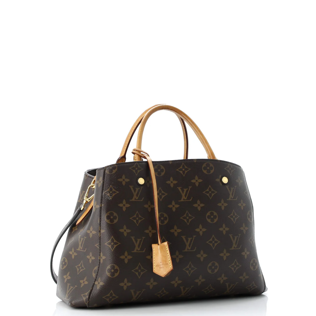 Montaigne Handbag Monogram Canvas MM - Deep Luxury