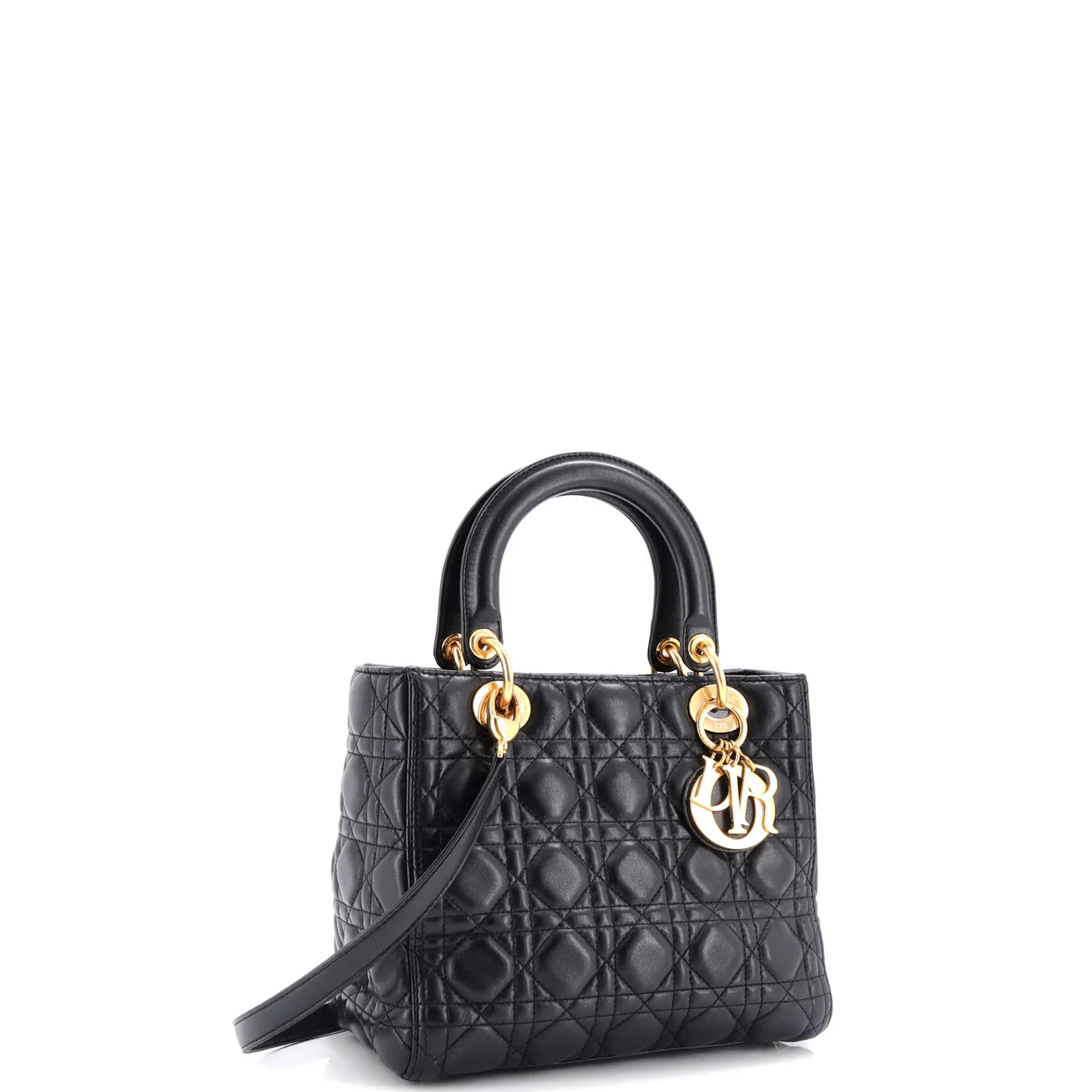 Vintage Lady Dior Bag Cannage Quilt Lambskin Medium - Deep Luxury