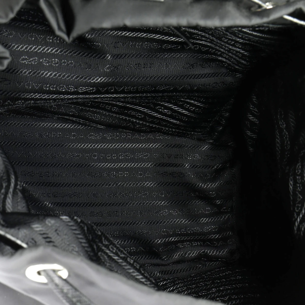 New Vela Backpack Tessuto with Studded Leather - Deep Luxury