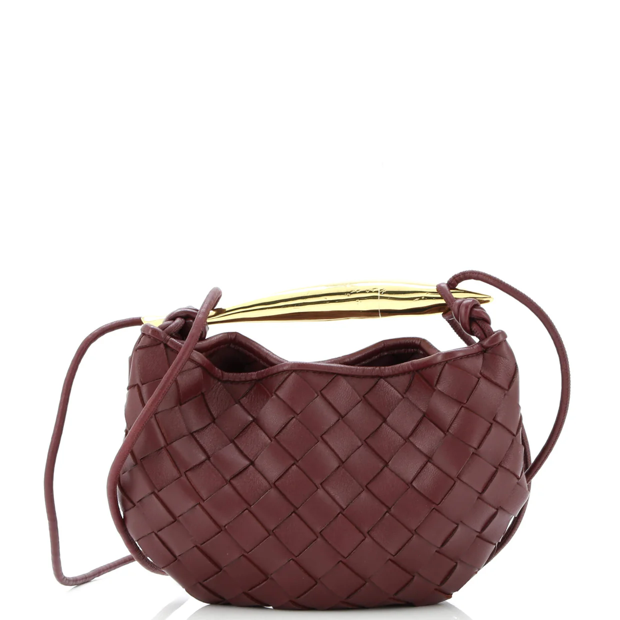 Sardine Top Handle Bag Intrecciato Nappa Mini - Deep Luxury