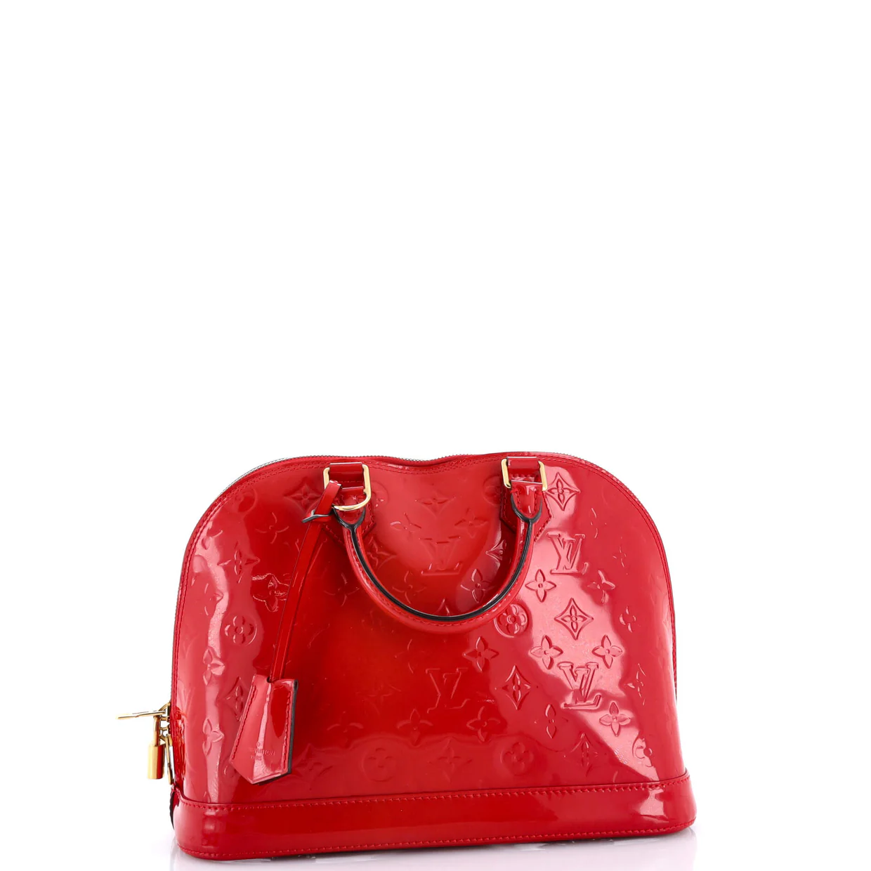 Alma Handbag Monogram Vernis PM - Deep Luxury